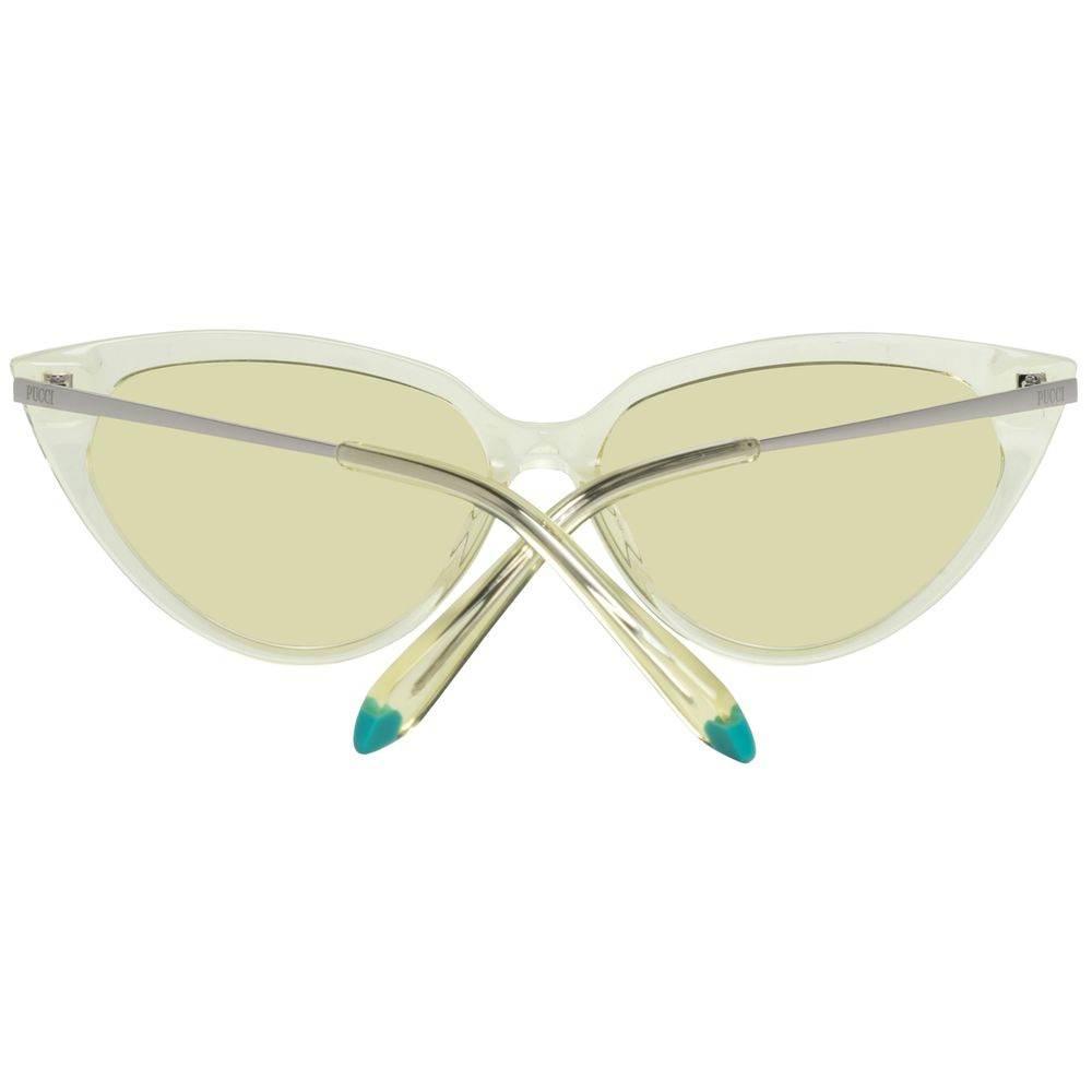Emilio Pucci Yellow Metal Sunglasses - Hilstor