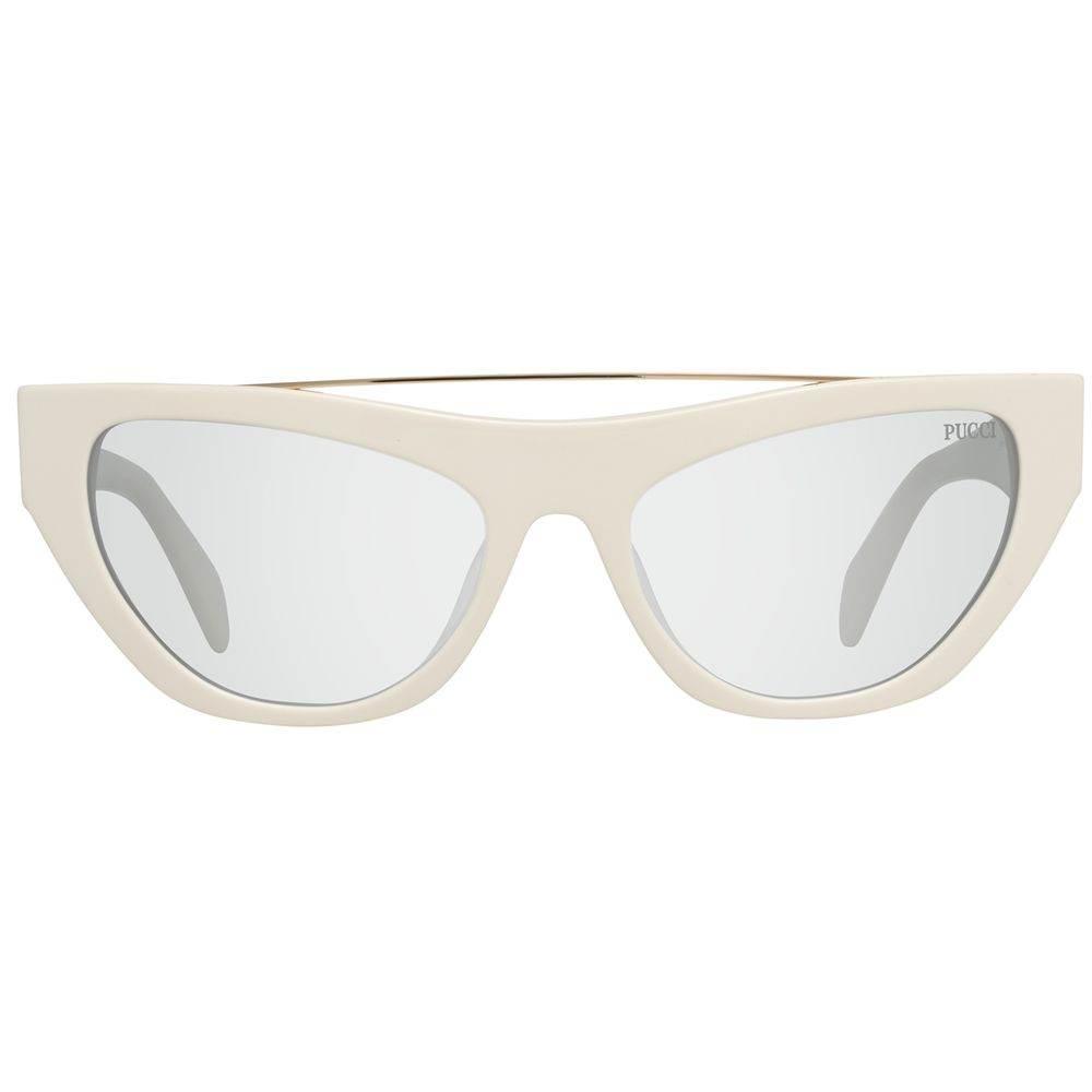 Emilio Pucci White Metal Sunglasses - Hilstor