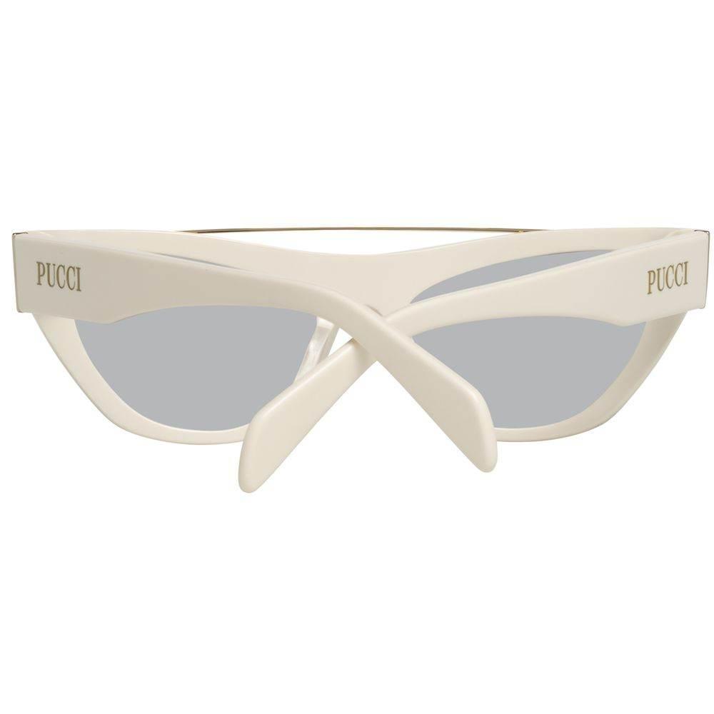 Emilio Pucci White Metal Sunglasses - Hilstor