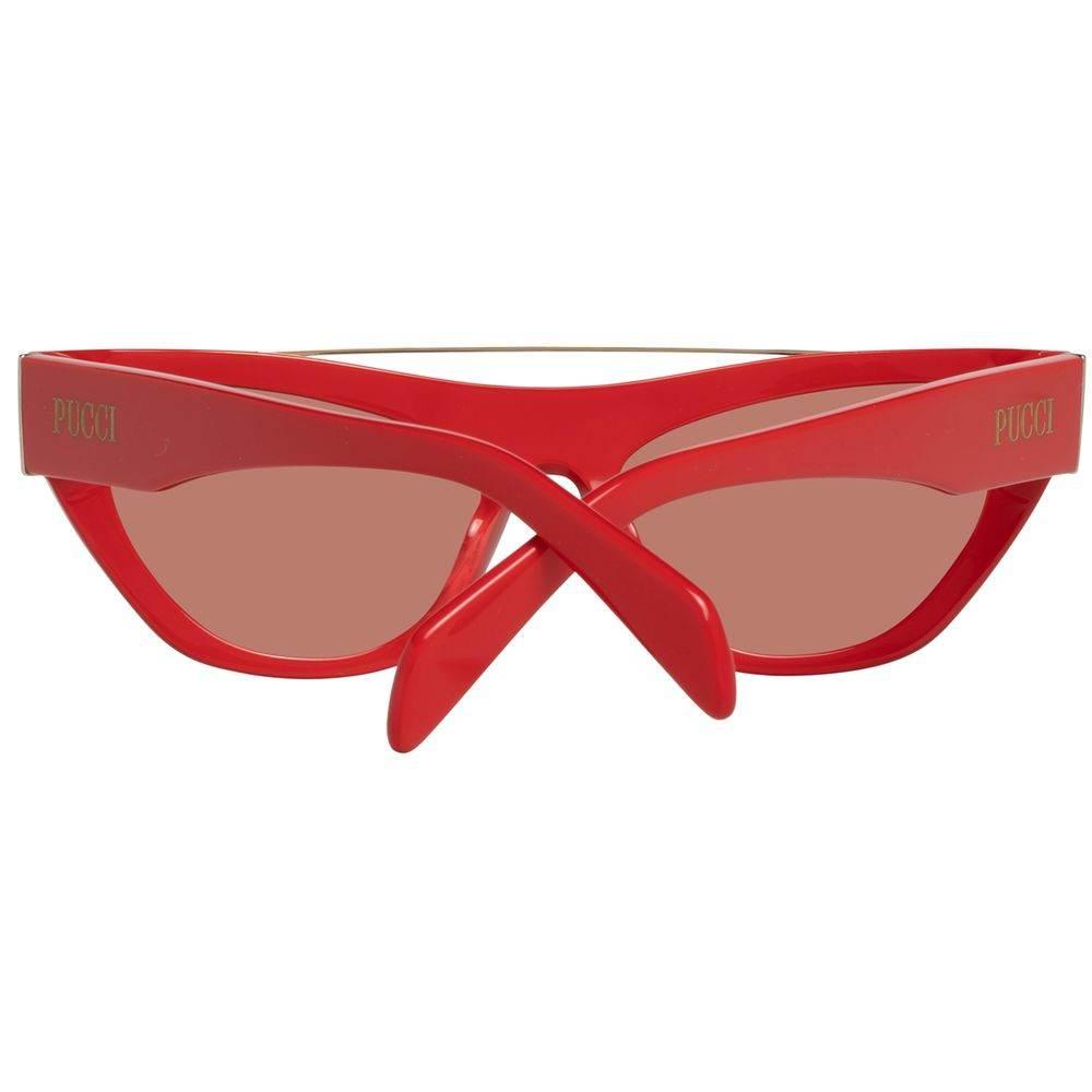 Emilio Pucci Red Metal Sunglasses - Hilstor