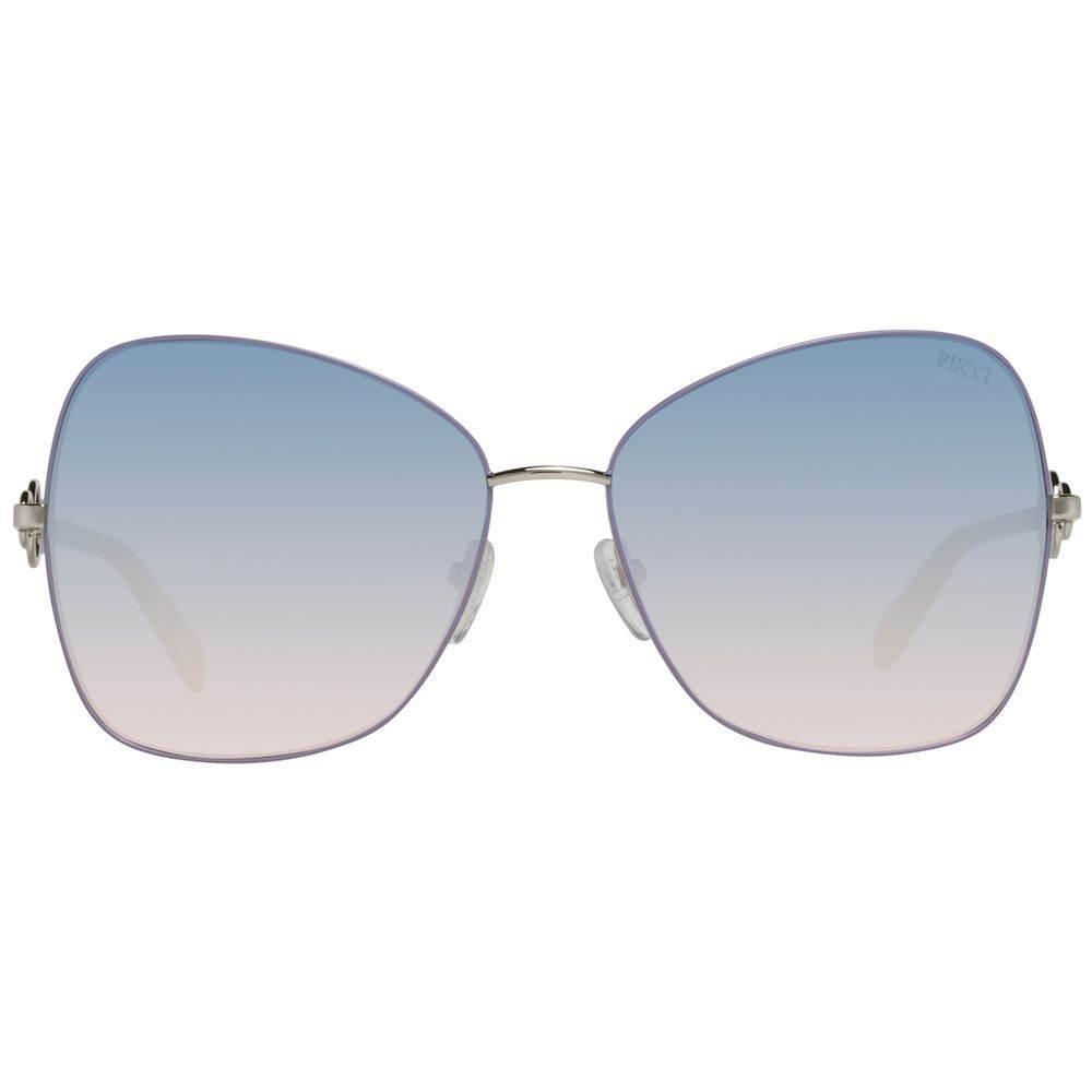 Emilio Pucci Gray Metal Sunglasses - Hilstor