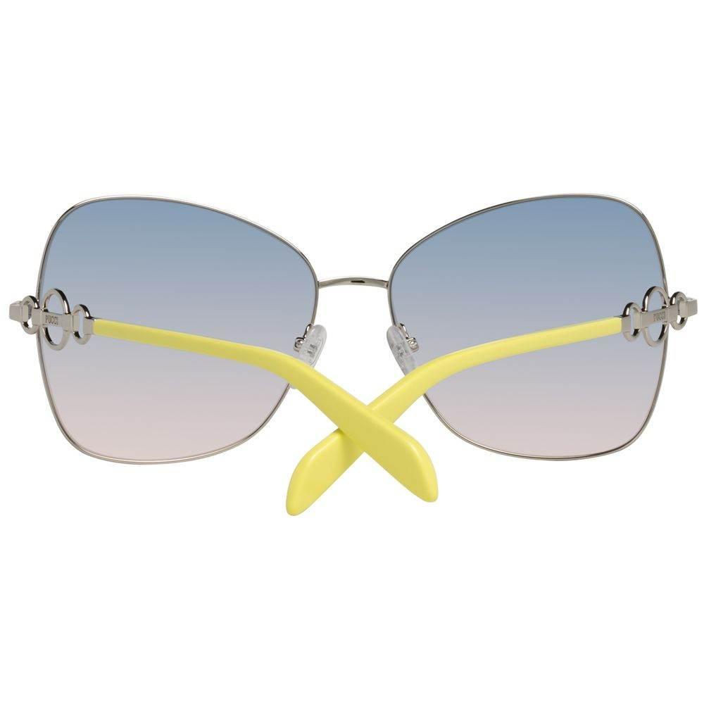 Emilio Pucci Gray Metal Sunglasses - Hilstor