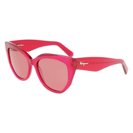 Ferragamo Red Acetate Sunglasses - Hilstor
