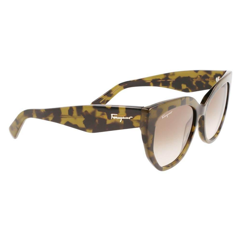 Ferragamo Brown Acetate solbriller