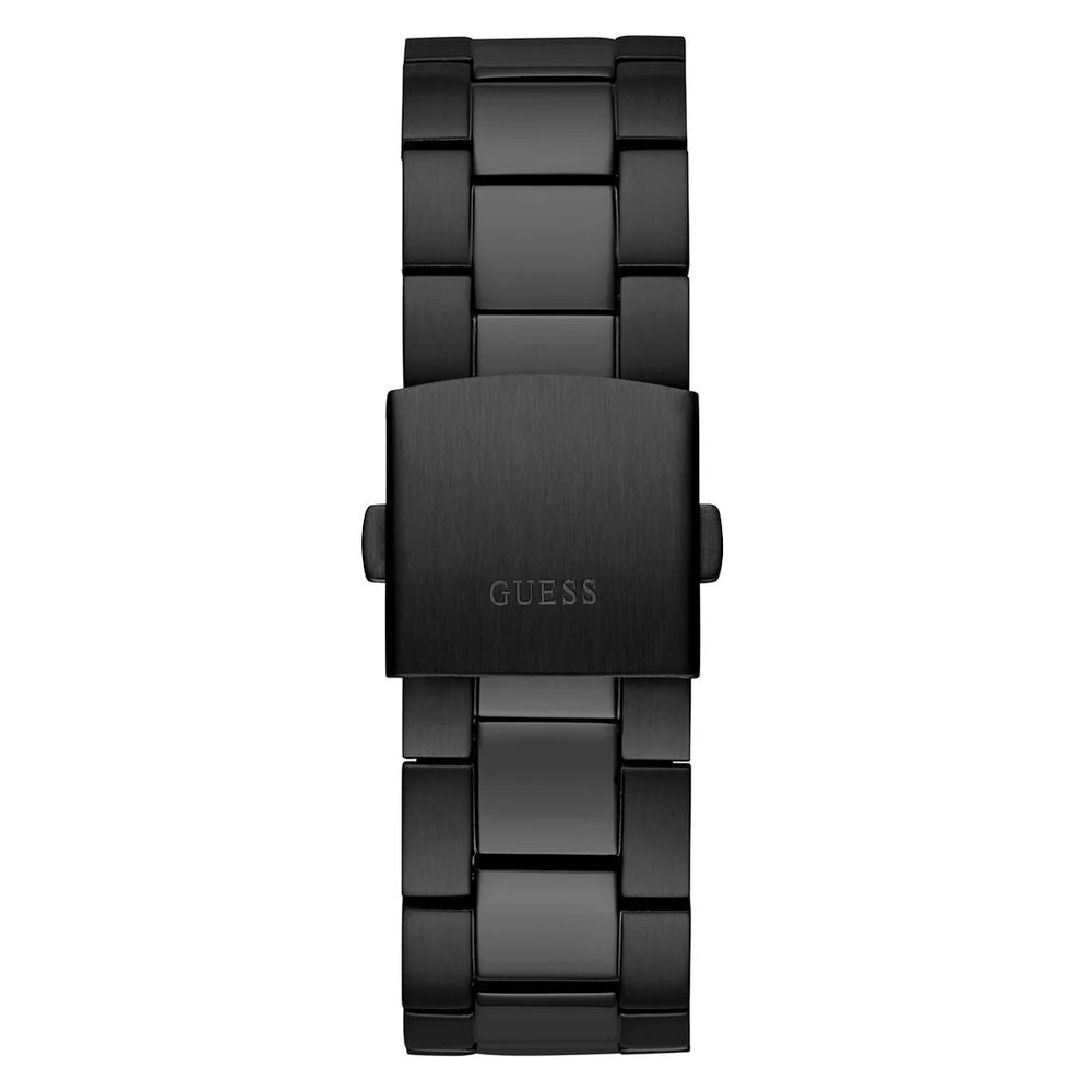 Guess sort rustfrit stål ur