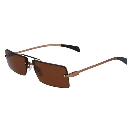 Ferragamo Yellow Metal Sunglasses - Hilstor