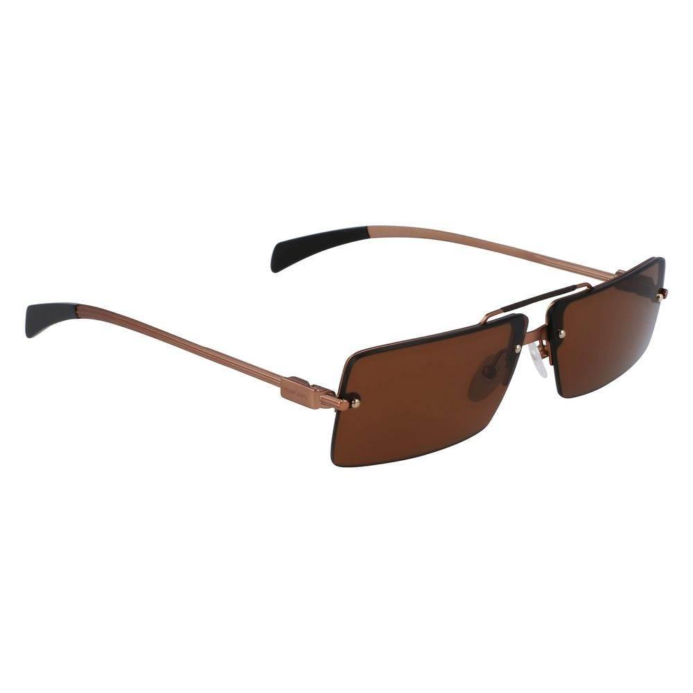 Ferragamo Yellow Metal Sunglasses - Hilstor