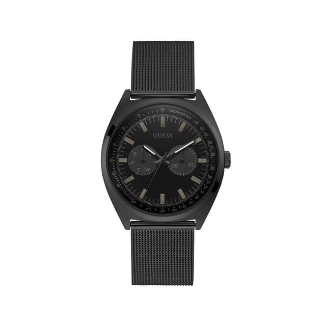 Guess Black Stainless Steel Stainless Steel Watch - Hilstor