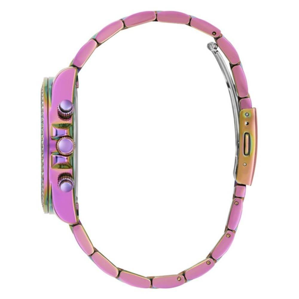 Guess Purple Stainless Steel Watch - Hilstor