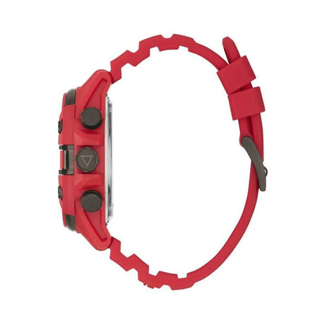Guess Red Silicone Watch - Hilstor
