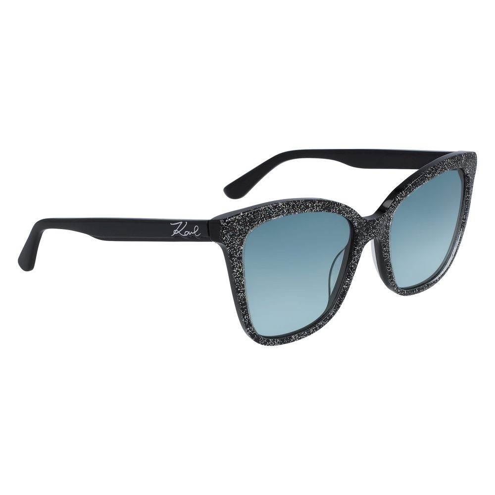 Karl Lagerfeld Black Acetate Sunglasses - Hilstor