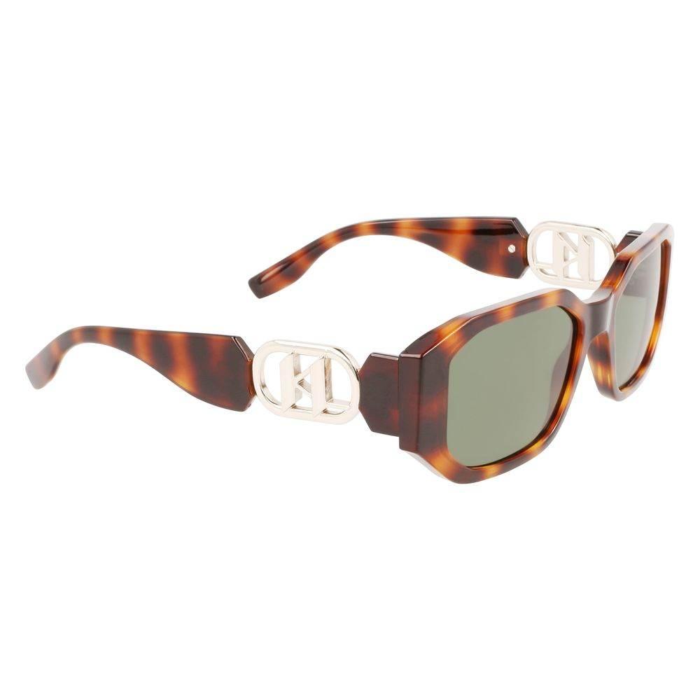 Karl Lagerfeld Brown Injected Sunglasses - Hilstor