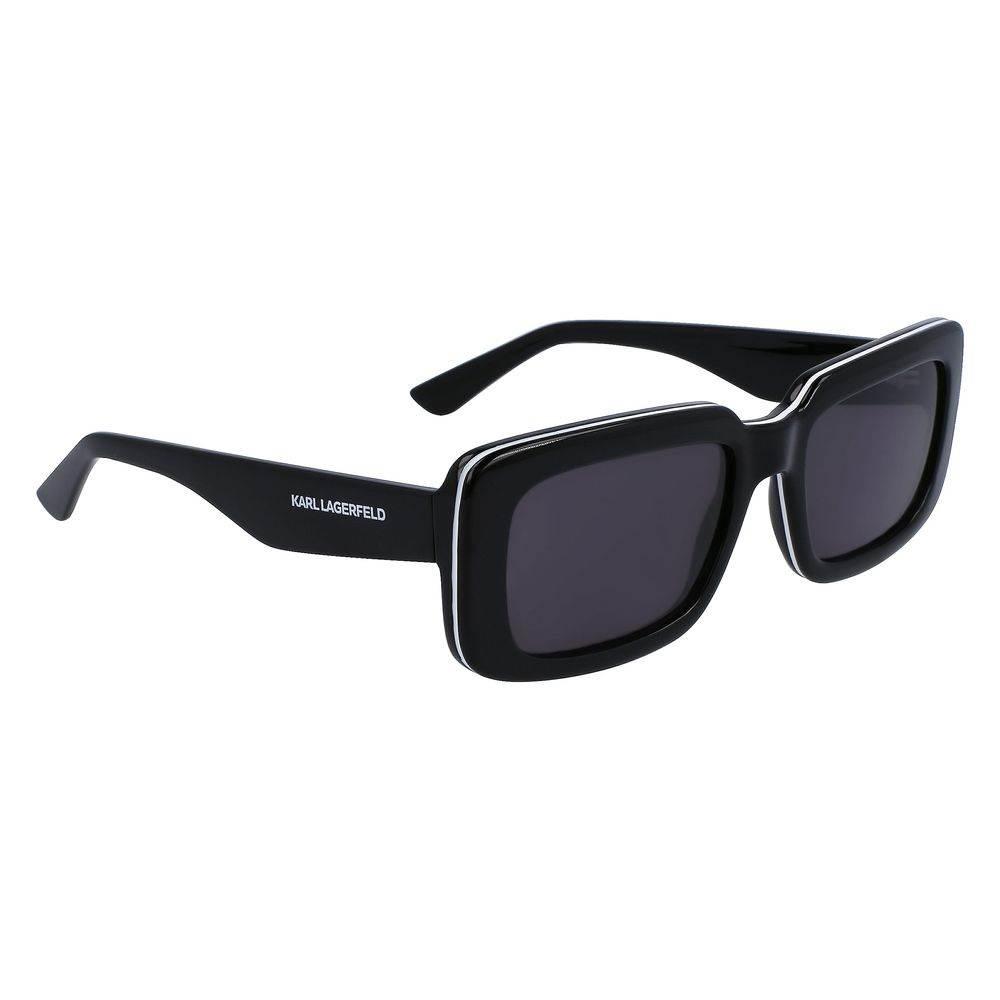 Karl Lagerfeld Black Injected Sunglasses - Hilstor