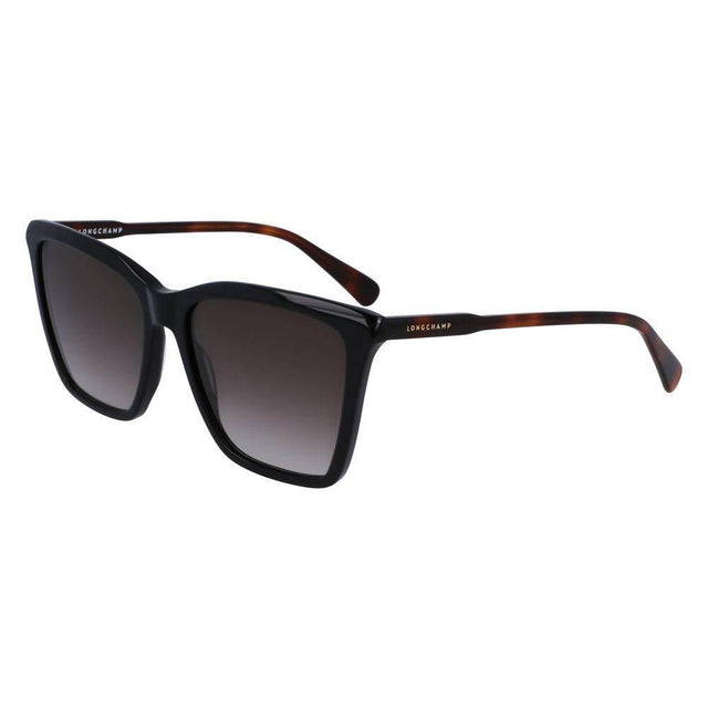 Longchamp Black Acetate Sunglasses - Hilstor
