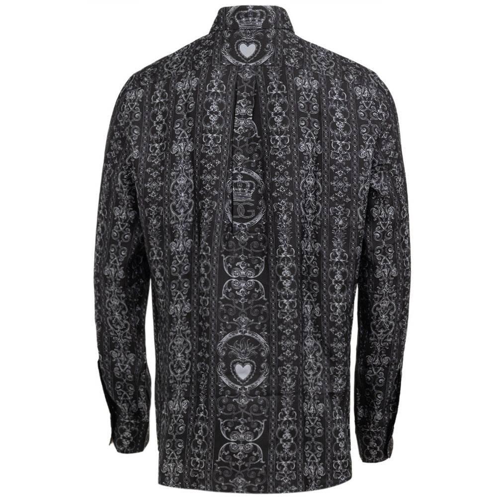 Dolce & Gabbana Gray Silk Shirt - Hilstor