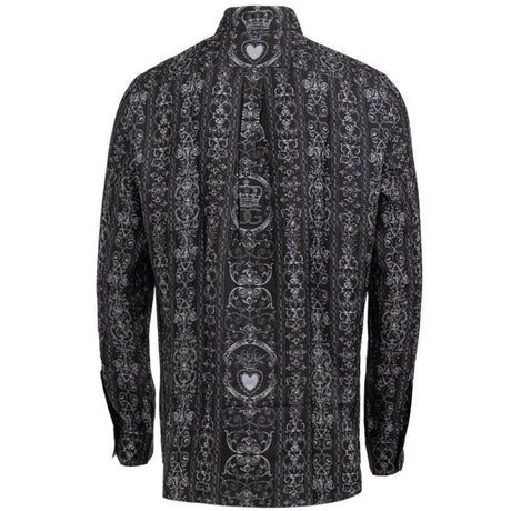 Dolce & Gabbana Gray Silk Shirt - Hilstor