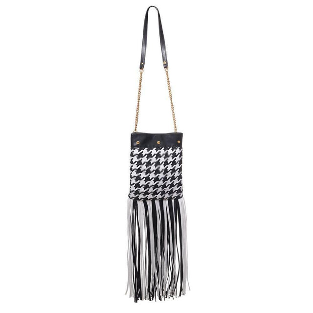 Elegant Contrast Leather Handbag - Hilstor