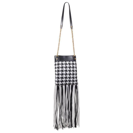 Elegant Contrast Leather Handbag - Hilstor