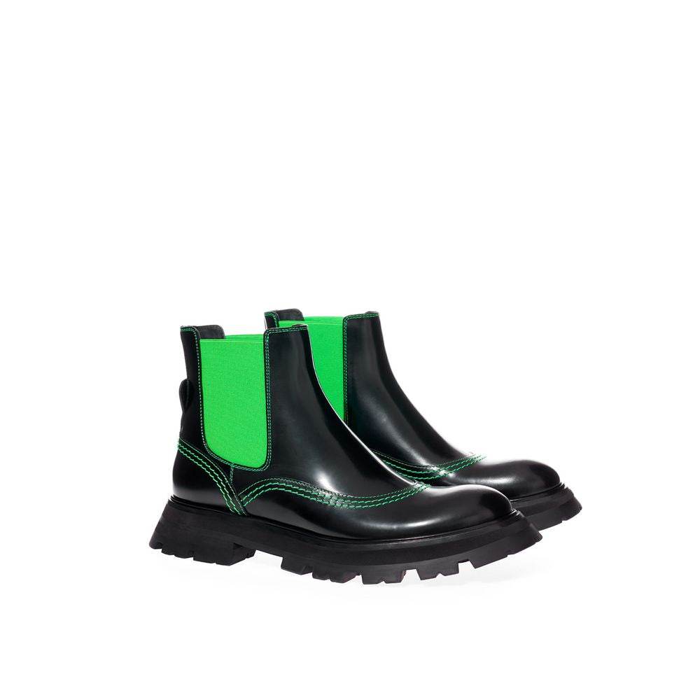 Alexander McQueen Elevate Your Style with Exquisite Multicolor Leather Boots - Hilstor
