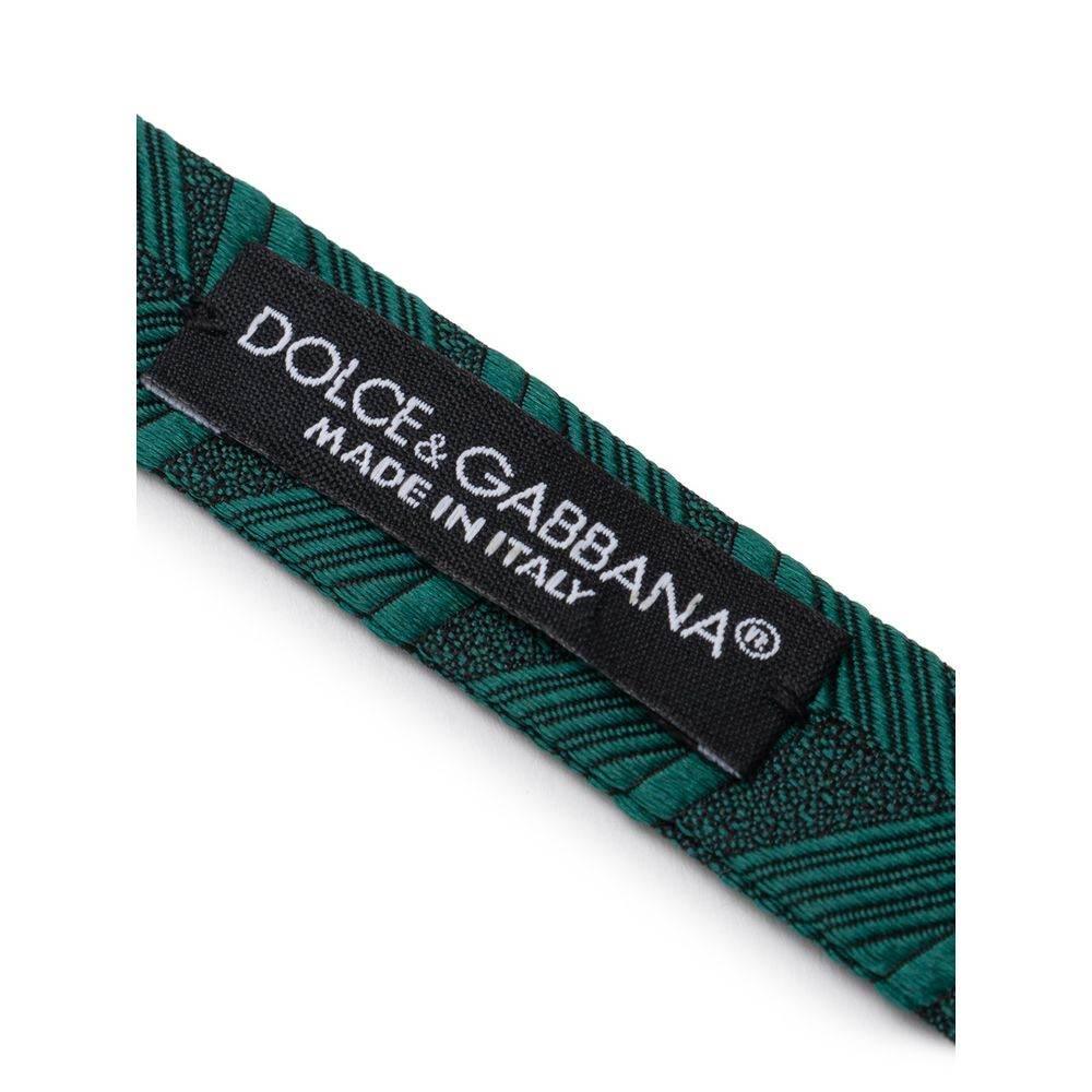 Dolce & Gabbana Green Silk Ties & Bowty - Hilstor