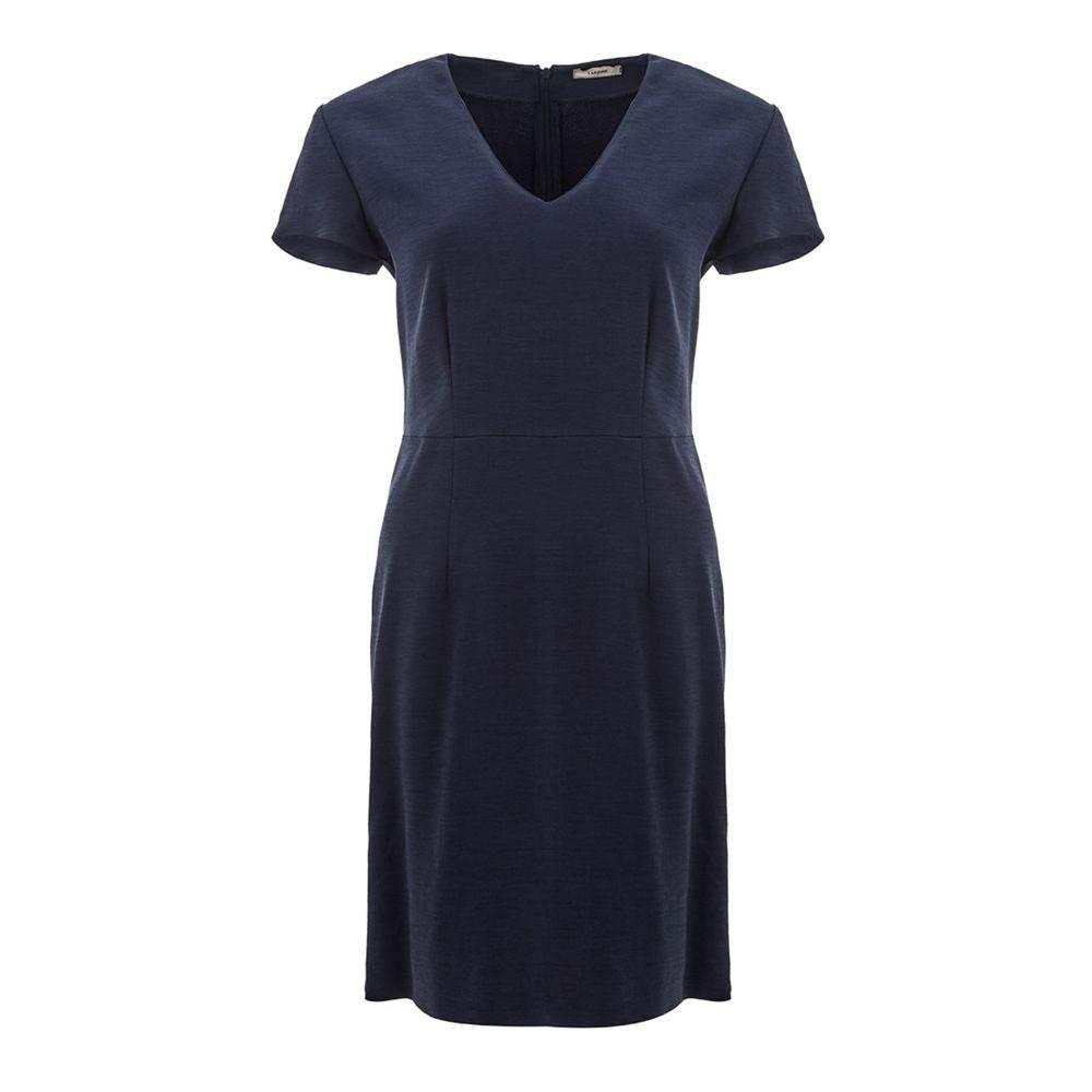 Lardini Elegant Blue Viscose Dress Perfect for Every Occasion - Hilstor