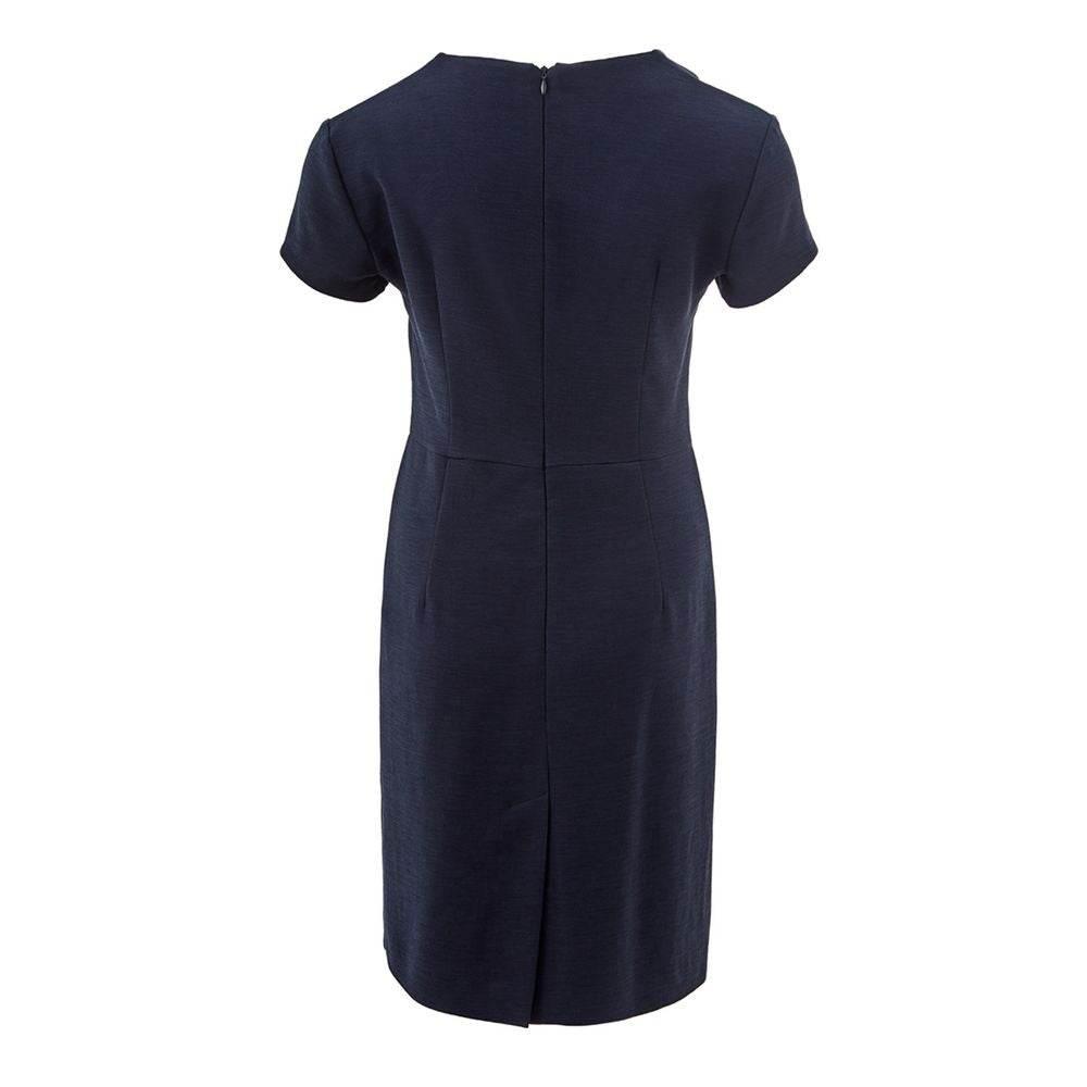 Lardini Elegant Blue Viscose Dress Perfect for Every Occasion - Hilstor