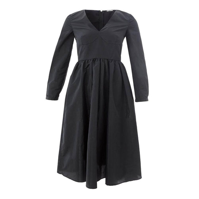 Lardini Elegant Black Polyester Dress - Hilstor