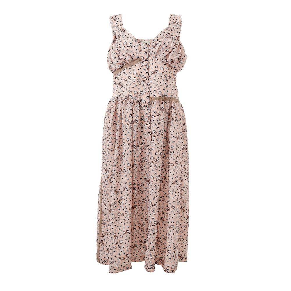 Lardini Elegant Pink Acetate Dress for Evening Elegance - Hilstor