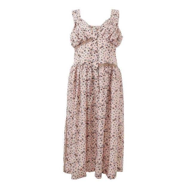 Lardini Elegant Pink Acetate Dress for Evening Elegance - Hilstor