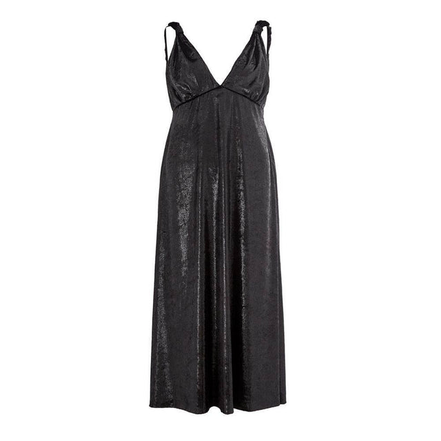 Lardini Elegant Polyester Black Dress - Hilstor