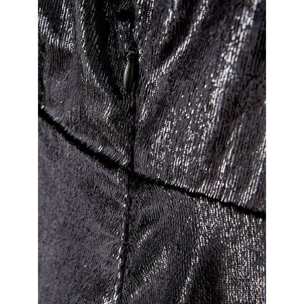 Lardini Elegant Polyester Black Dress - Hilstor