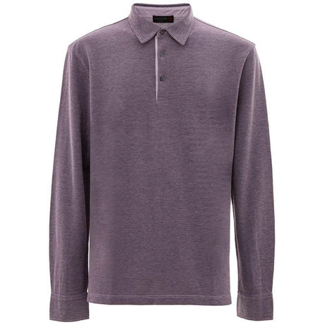 Corneliani Purple Cotton Polo Shirt - Hilstor