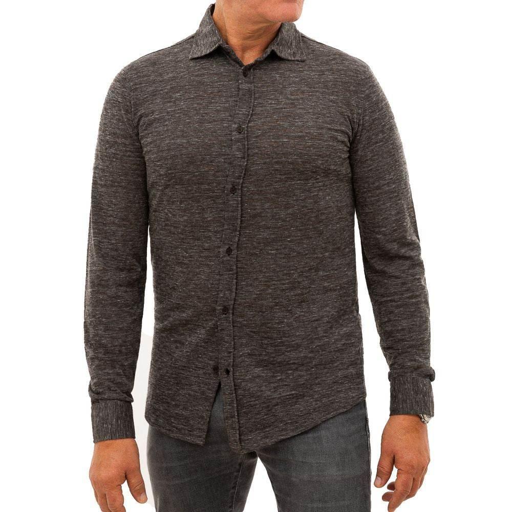 Corneliani Gray Wool Shirt - Hilstor