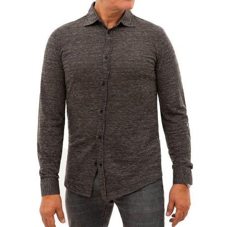 Corneliani Gray Wool Shirt - Hilstor
