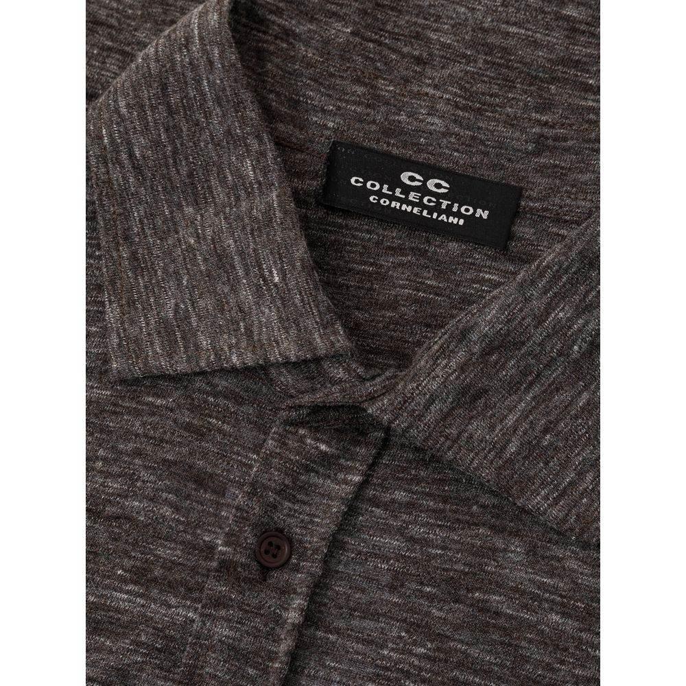 Corneliani Gray Wool Shirt - Hilstor