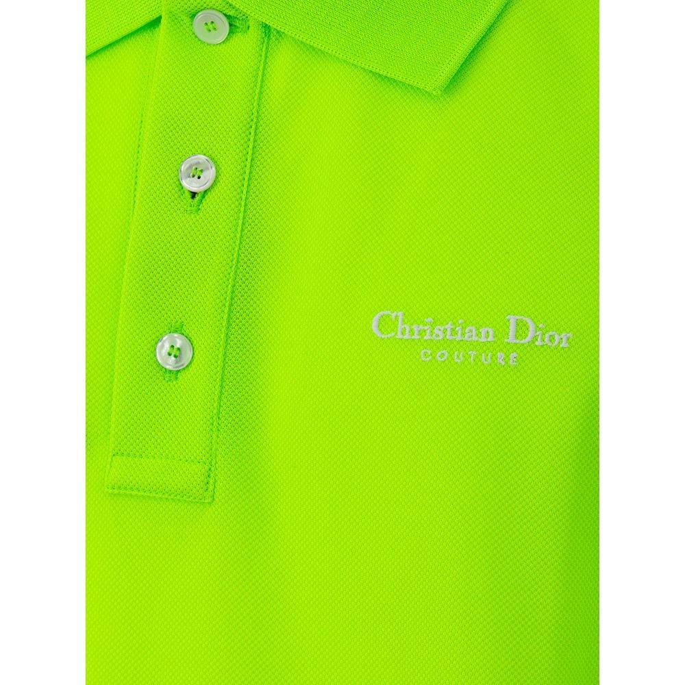 Dior Green Cotton Polo Shirt - Hilstor