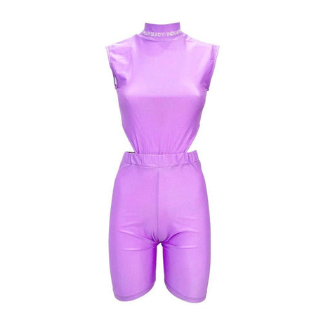 Pharmacy Industry Purple Lycra Women Tracksuit - Hilstor