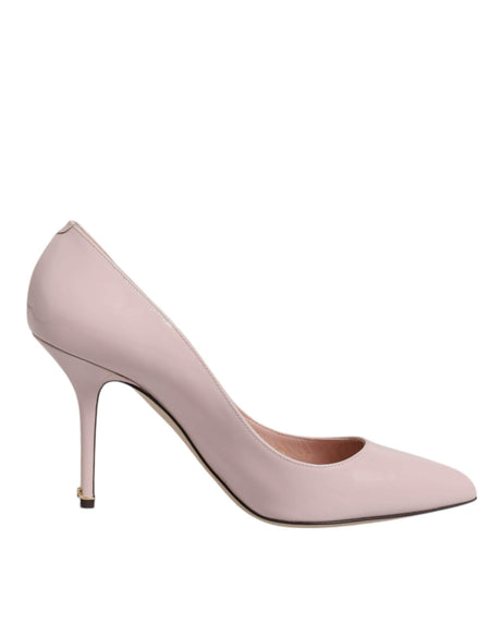 Dolce & Gabbana Pink Patent Leather Stiletto Heel Pumps Shoes - Hilstor