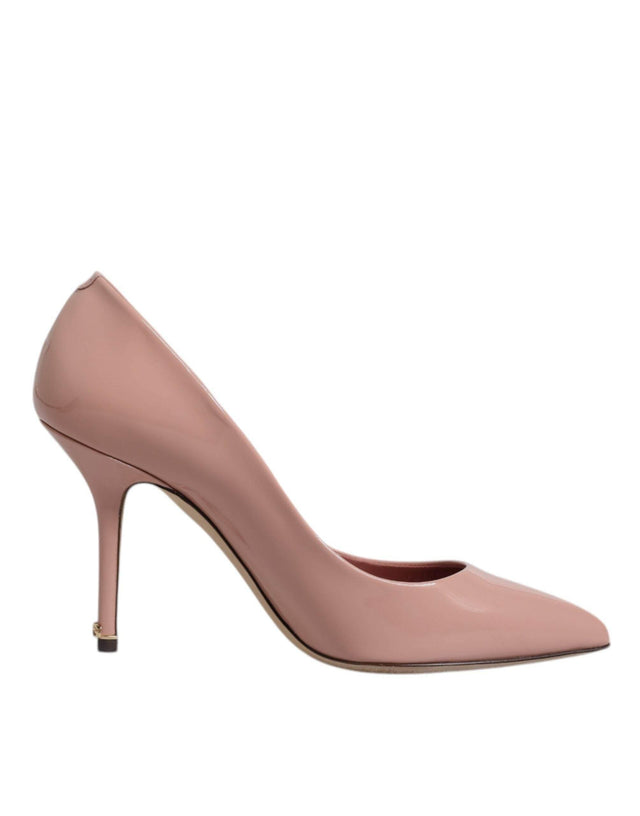 Dolce & Gabbana Pink Patent Leather Stiletto Heel Pumps Shoes - Hilstor