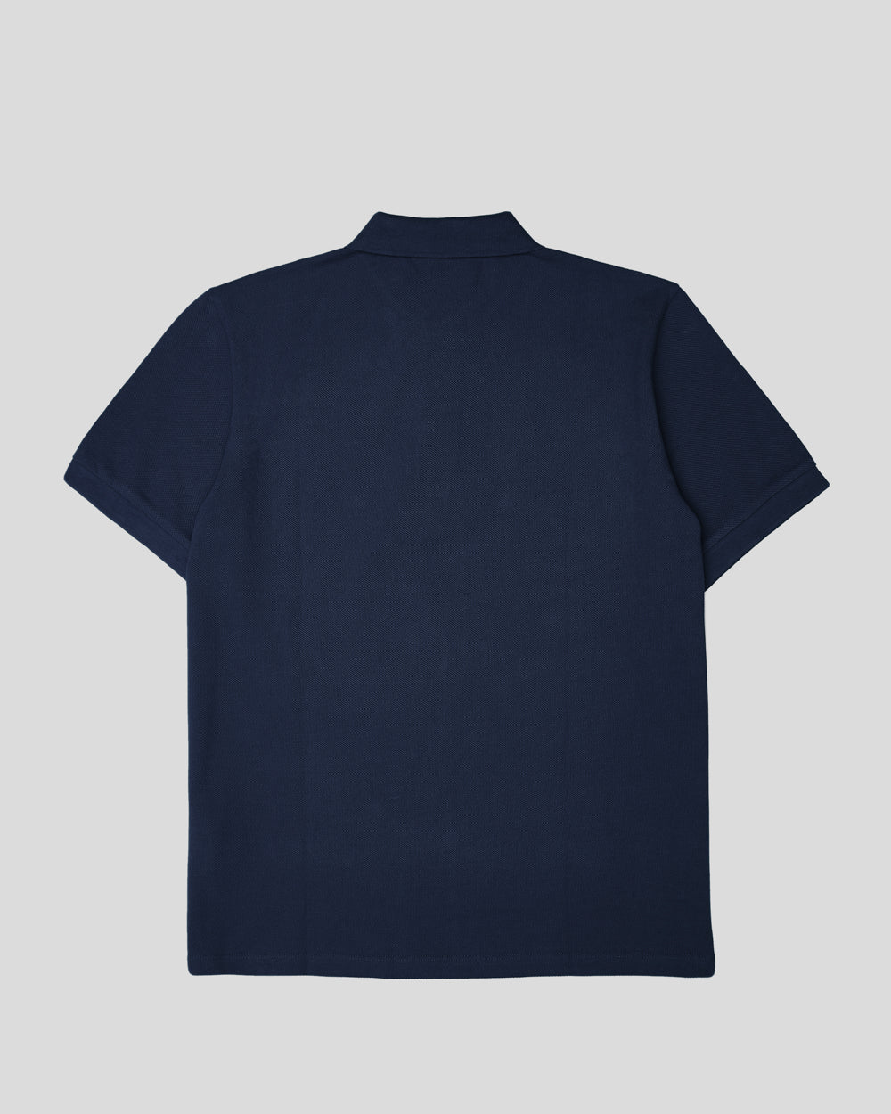 Burberry marineblå poloshirt med krave i bomuld