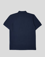 Burberry marineblå poloshirt med krave i bomuld