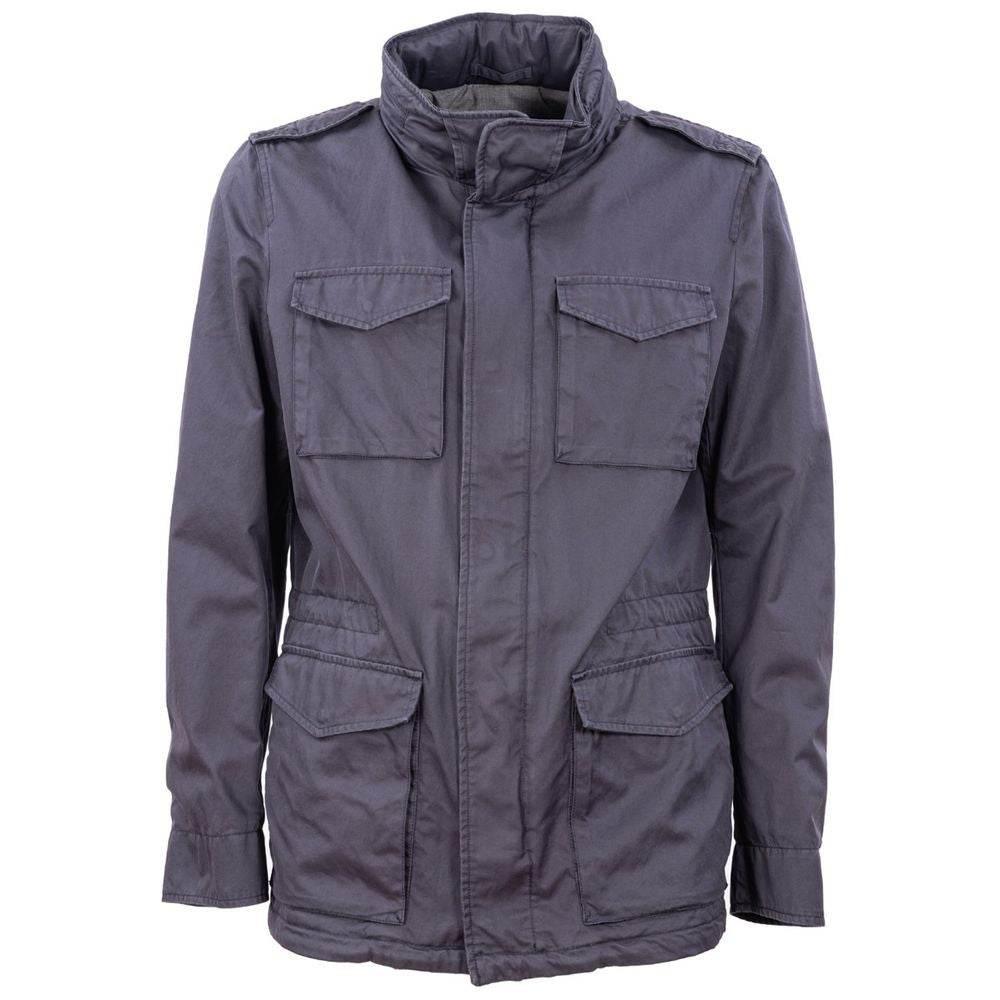 Herno Blue Cotton Men Jacket - Hilstor