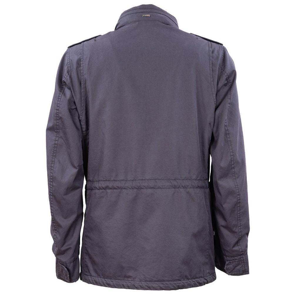 Herno Blue Cotton Men Jacket - Hilstor