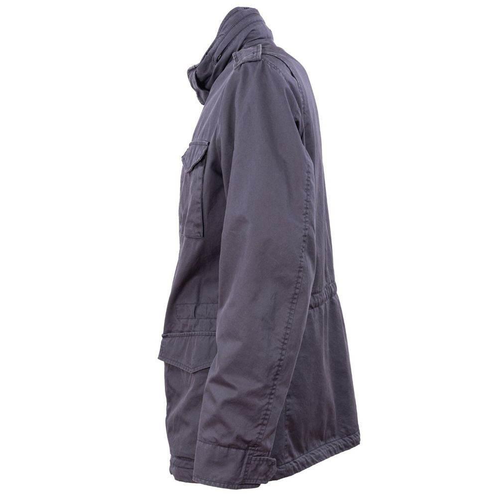 Herno Blue Cotton Men Jacket - Hilstor