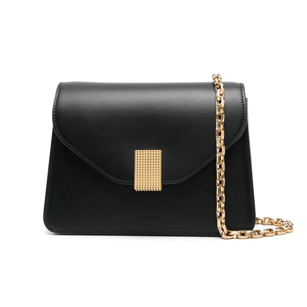 Lanvin Black Leather Handbag - Hilstor