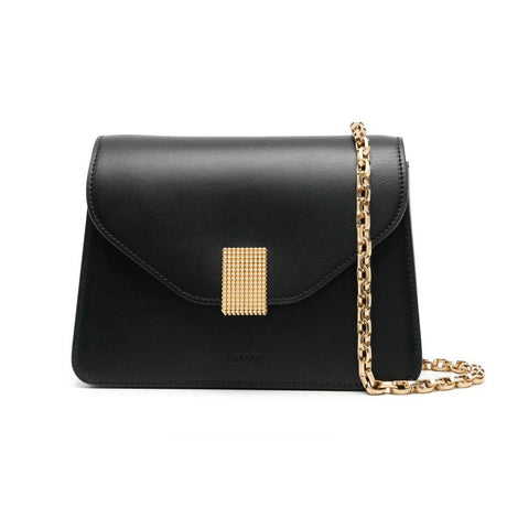 Lanvin Black Leather Handbag - Hilstor