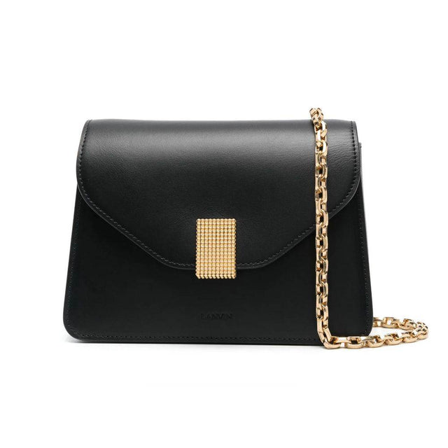 Lanvin Black Leather Handbag - Hilstor