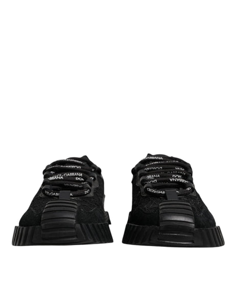 Dolce & Gabbana Black Nylon Low Top NS1 Sneakers Shoes - Hilstor