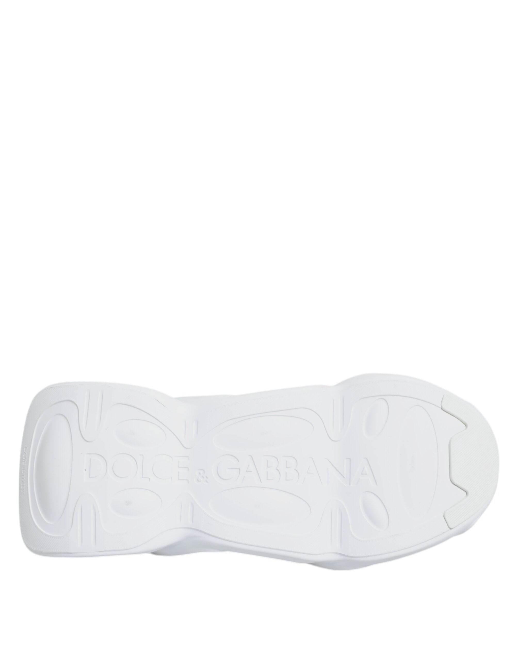 Dolce & Gabbana White Slip On Wave Low Top Sneakers Shoes - Hilstor