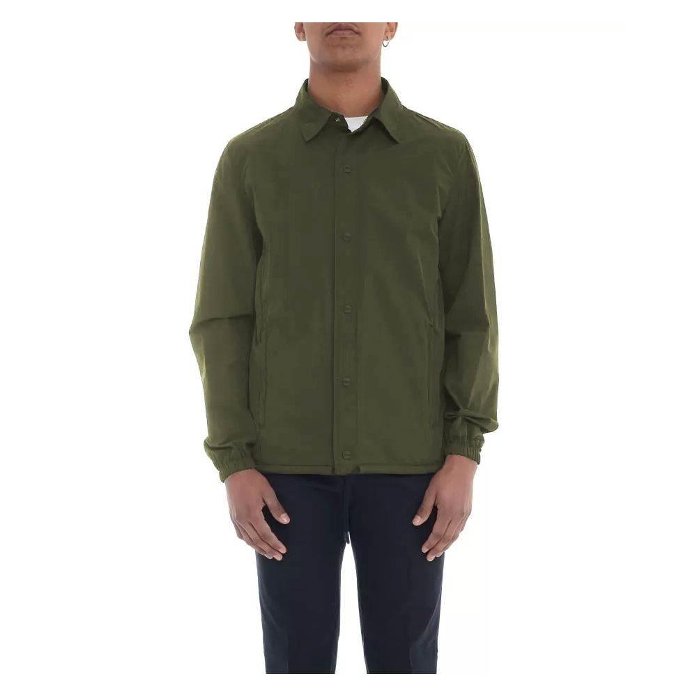Herno Green Cotton Men Jacket - Hilstor